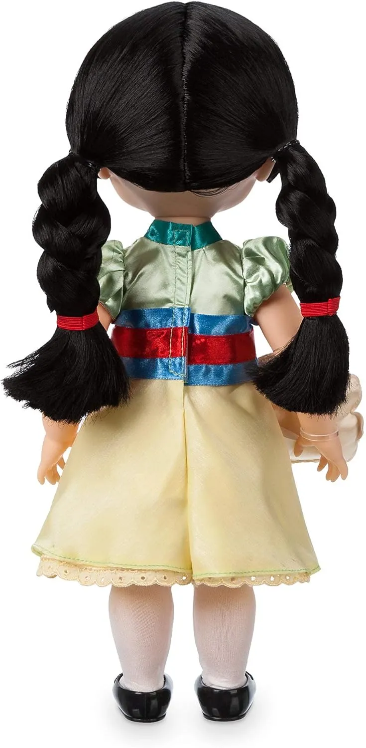 - 16 Inches, Includes Little Brother with Molded Details, Fully Posable Toy in evoke Satin Dress - Suitable for Ages 3  Toy Figure Disney Store Animators' Collection Mulan Doll 