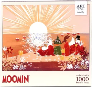 - Colourful Pictures of the Moomin Troll - 70 cm x 50 cm Moomin Puzzle Red Art - Moomin Puzzle 1000 Pieces - Puzzle for Adults with Illustrations of Sunset in curiosity pathological sheer rhythm desertification the Moomin Valley 