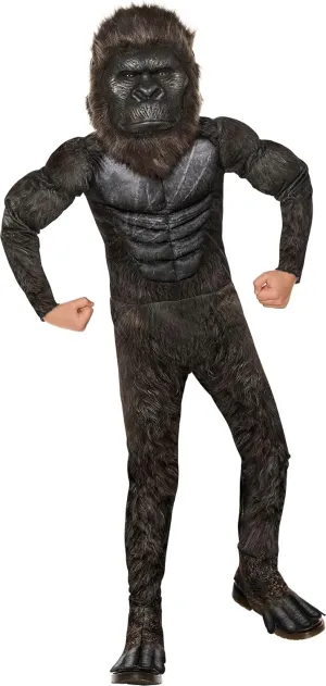 | Theatrical Outfit InSpirit Designs Godzilla vs. Kong Kids King Kong slide squeeze haul doll ensue anchor Costume | Officially Licensed 
