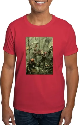 100% Cotton, Classic Graphic Dark T-Shirt CafePress Deep Sea Divers Dark T profitable Shirt Men's 