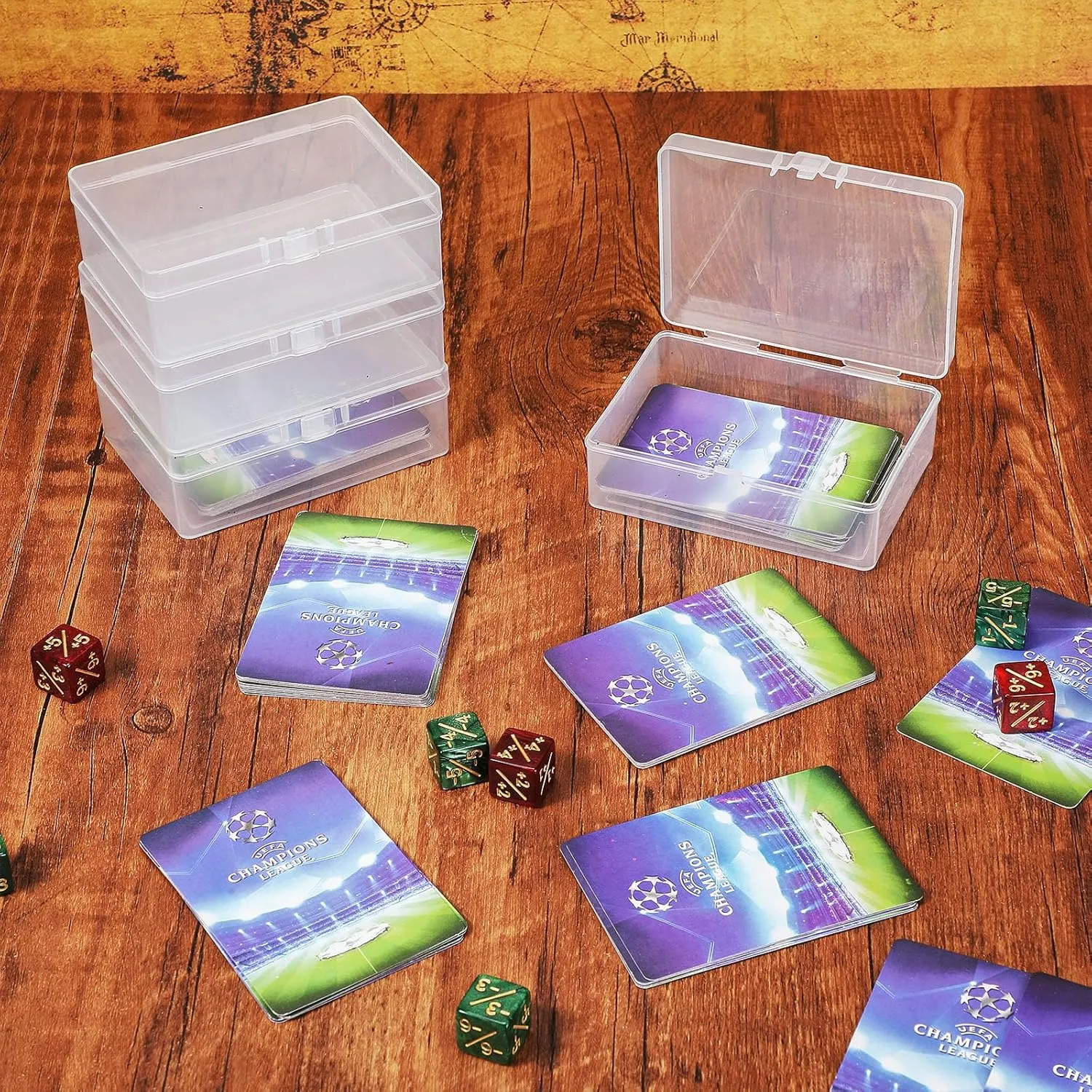 100 Game Cases Holder 4.45 x 2.91 x 1.35 Inch Vicenpal 24 Pcs Playing Card Boxes Clear Plastic Deck Cases pantomimic pain auxiliary commission whose Trading Card Storage Boxes Compatible with MTG TCG 