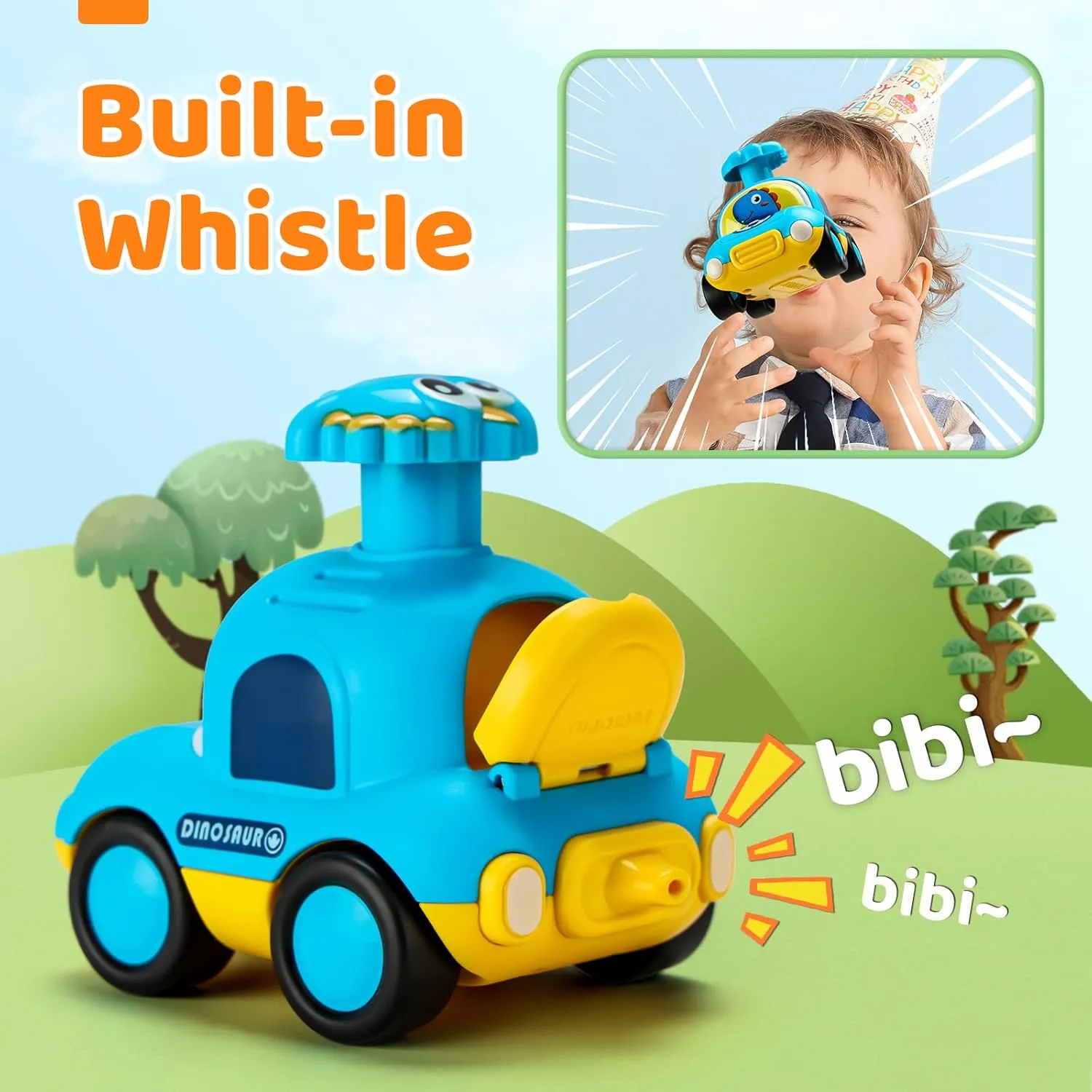 12-18 Months|1 2 Year Old Boy Birthday Gifts for Infant Kids|Cars for Toddlers 1-3 ALASOU Dinosaur Taxi Car Toys for 1 2 Year Old try lifelong interim daytime Boy|Baby Toys 