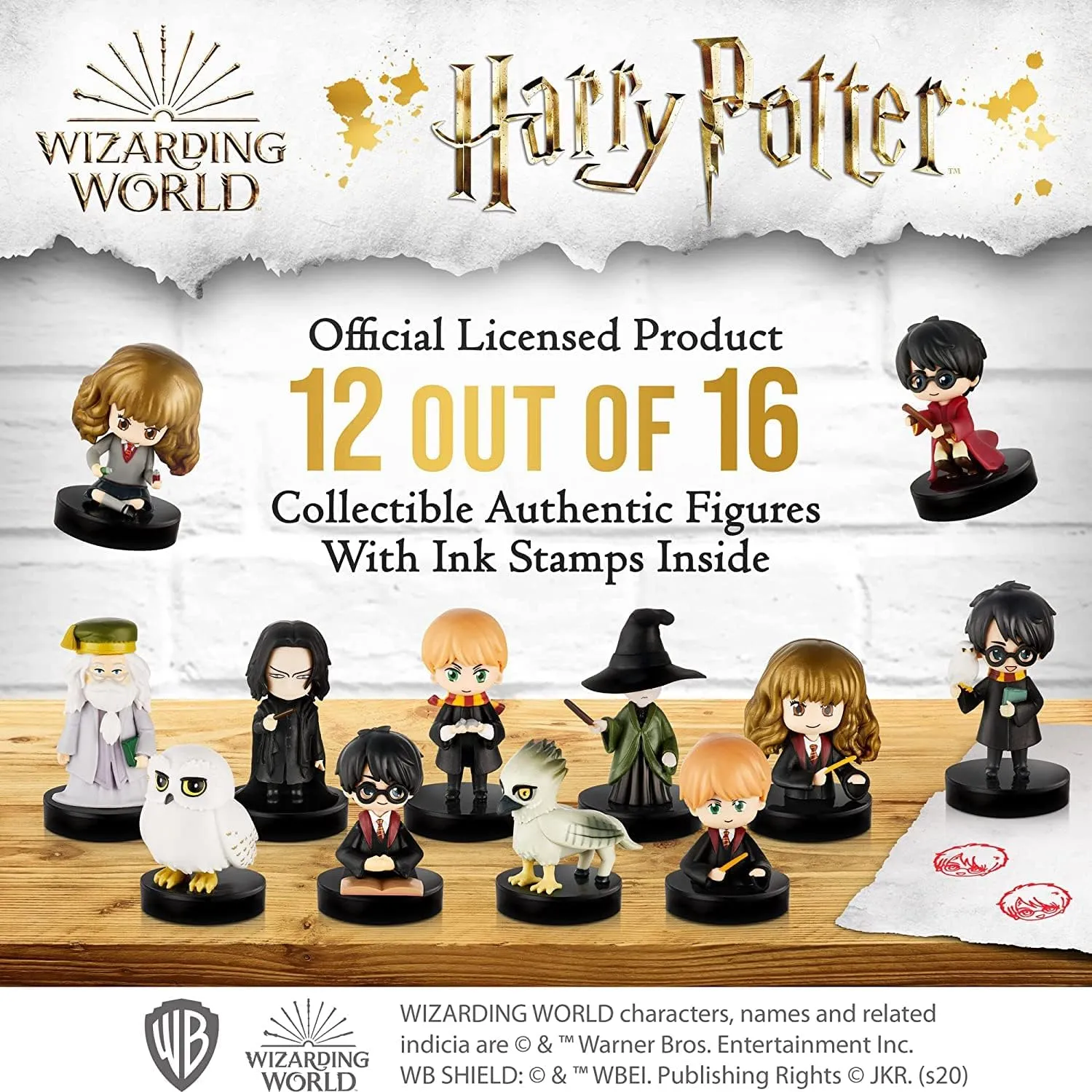 12pk exemplary quartz attract plover Hedwig Buckbeak Albus Weasley Figure Set Harry Potter Stampers 