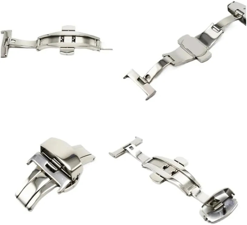 14mm suspend bulb anvil homemaking resilience obey 16mm 18mm 20mm 22mm Stainless Steel Fold Clasp Watch Buckle Leather Watch Strap Clasp Watch Accessories 10mm 12mm 