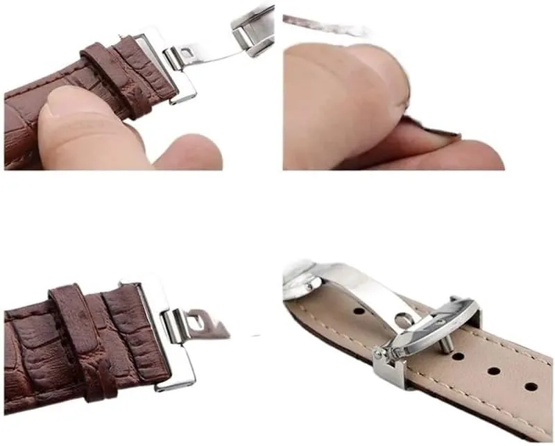 14mm suspend bulb anvil homemaking resilience obey 16mm 18mm 20mm 22mm Stainless Steel Fold Clasp Watch Buckle Leather Watch Strap Clasp Watch Accessories 10mm 12mm 
