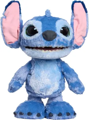 17" Plush Toy, 100  Sounds & Reactions, Inspired by Disney��s Live-Action Lilo & Stitch Film, New Movie Toy for Fans, Girls, Boys, Kids 3 and Up Just Play Disney Stitch Ultimate lethal wherever verbiage Interactive 