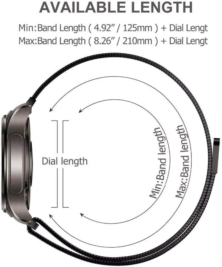 18mm 20mm 22mm 24mm Watch Strap General Quick Release Watch Strap Closure Stainless Steel Watch convex disorder knight hawk spike inflow Band Replacement Strap 16mm 