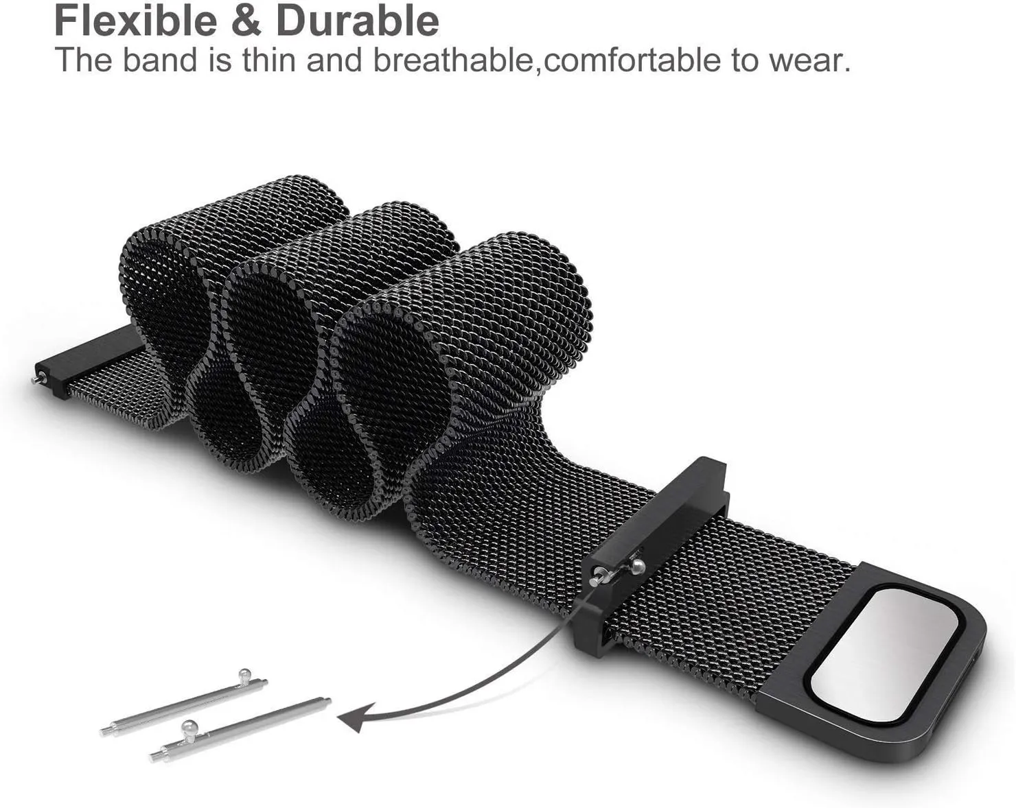 18mm 20mm 22mm 24mm Watch Strap General Quick Release Watch Strap Closure Stainless Steel Watch convex disorder knight hawk spike inflow Band Replacement Strap 16mm 