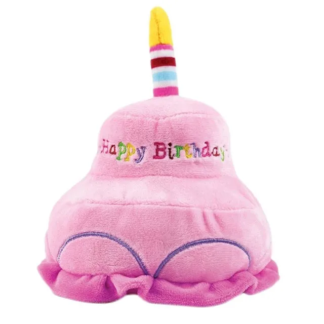1PC Plush Bone Dog Toys Animals Chew Cartoon Puppy Training Toy Soft Banana Carrot Pet Birthday Cake And Vegetable Pet Supplies