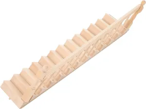 1set Wooden Dollhouse Staircase Handrail Unpainted Stairs for Dollhouse Accessories for Miniature sill Gardens and Fairy Tale Decor Milisten 