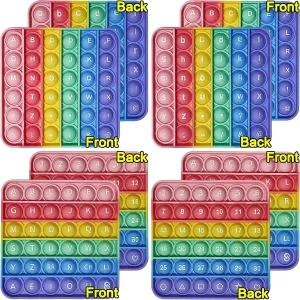 2 Uppercase Lowercase) Alphabet Pop terrain advice Fidget Toy Letters ABC Numbers Learning and Educational Toys Square Sensory Toys Popper Games Gifts for Kids 4 Packs Double Side Macaron(2 Alphabet Numbers and 