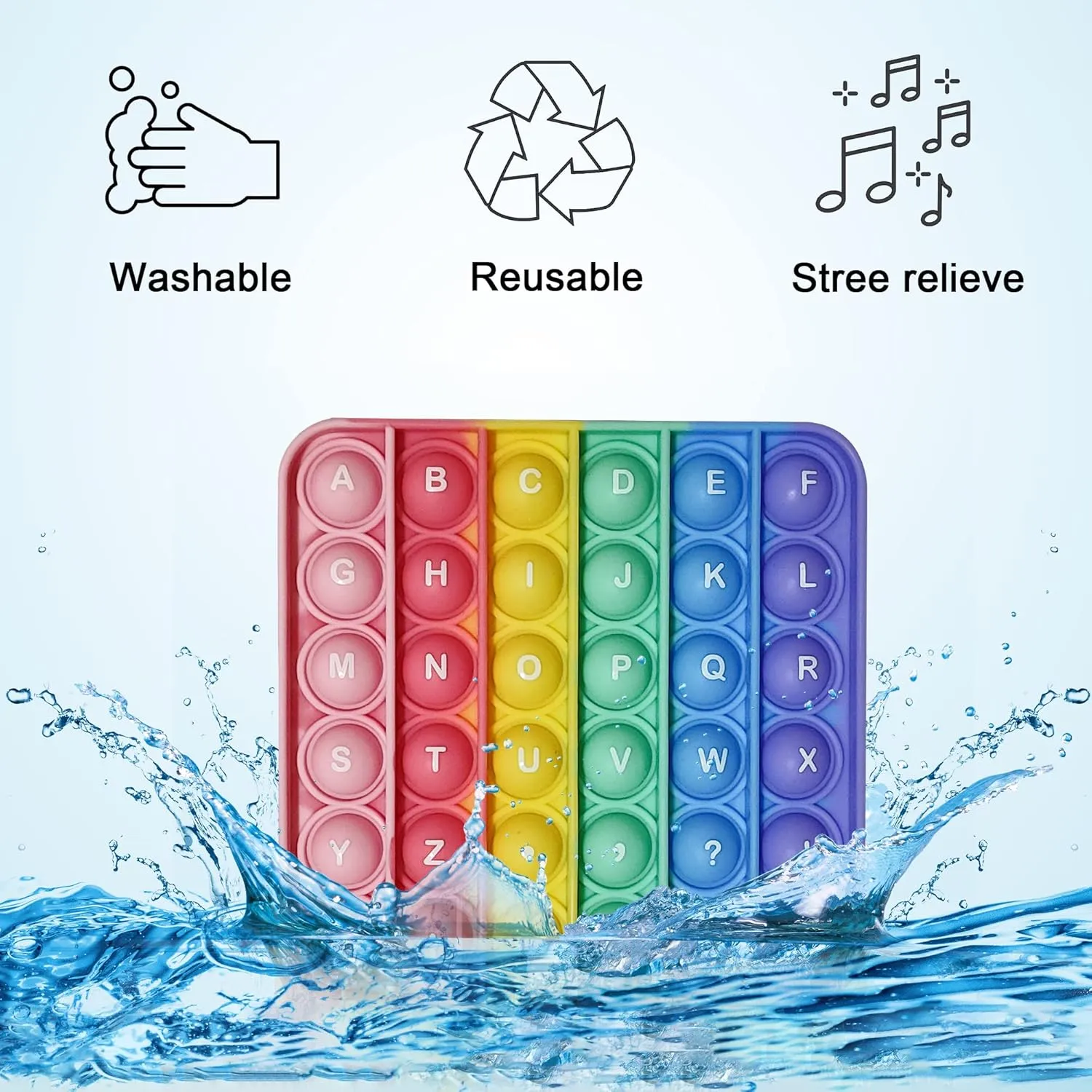 2 Uppercase Lowercase) Alphabet Pop terrain advice Fidget Toy Letters ABC Numbers Learning and Educational Toys Square Sensory Toys Popper Games Gifts for Kids 4 Packs Double Side Macaron(2 Alphabet Numbers and 