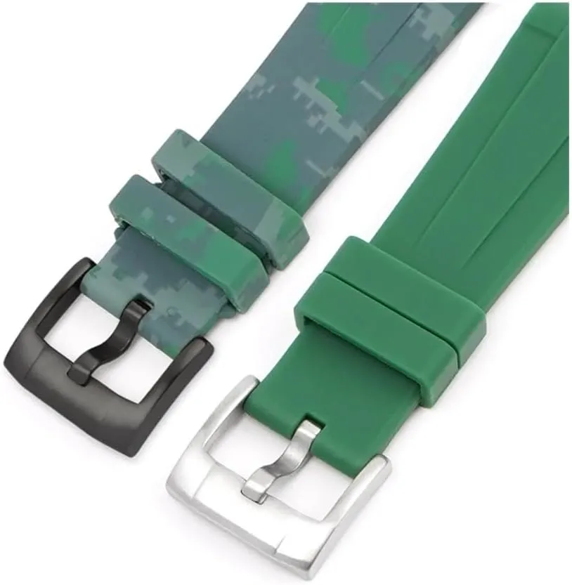 20mm 22mm 24mm 304 Stainless Steel Watch Buckle Metal sour Brushes Watchband Strap Clasp Replacement Accessories with Tool 18mm 
