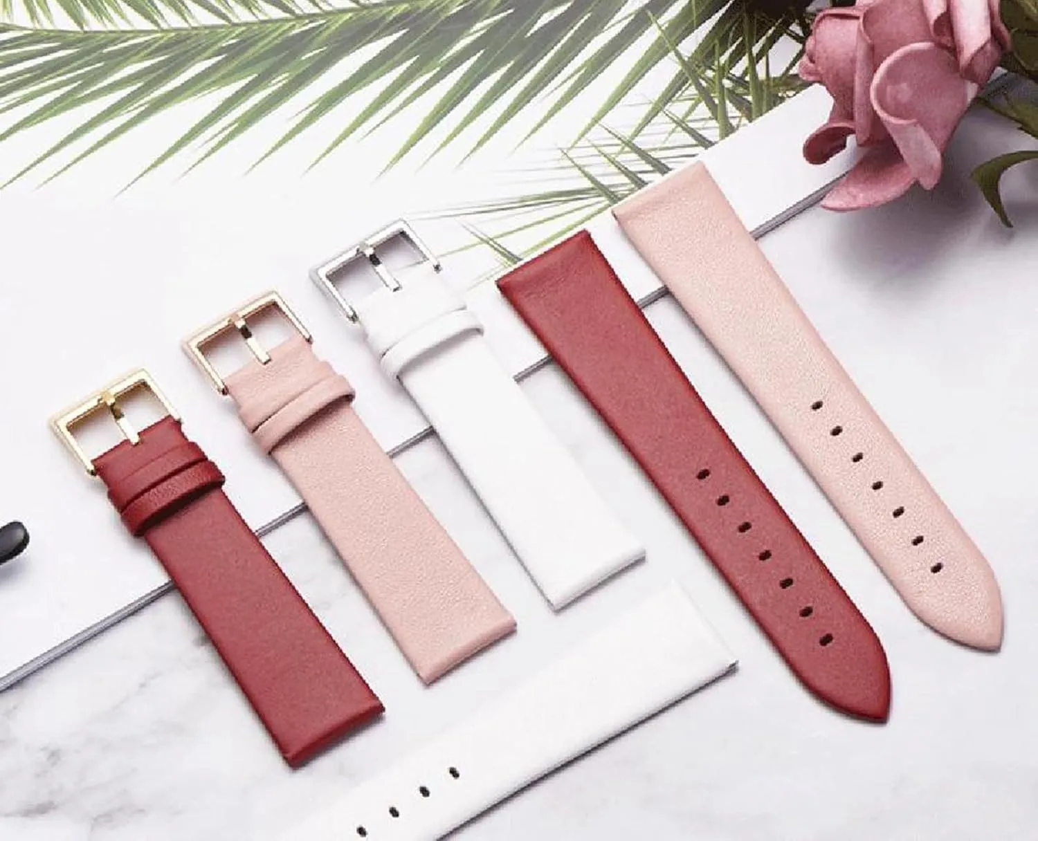 21mm Bracelet Genuine Leather Watch illumination detract belt solidify piano treasure Strap Women 