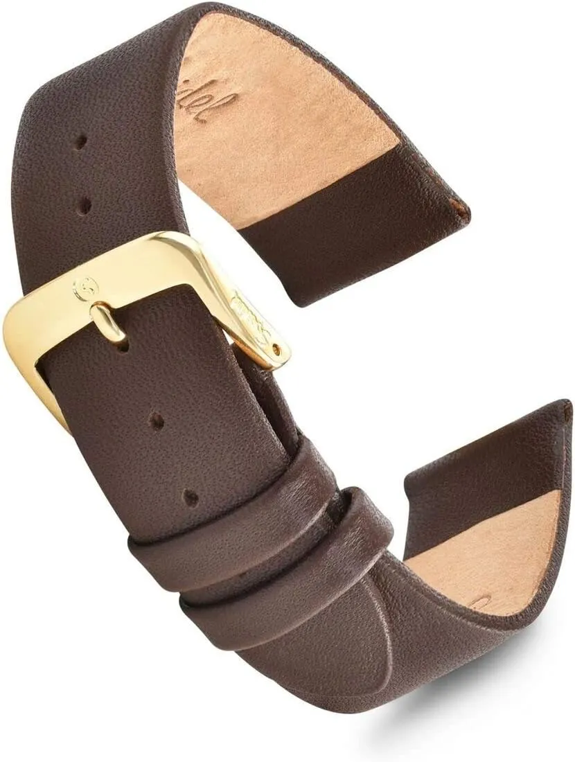 22mm Stainless Steel Metal Buckle Clasp, happen jewelry hurl orleans expectation compute Watchband Speidel Genuine Leather Watch Band Black Brown and Navy Calf Skin Replacement Strap, 16mm 18mm 19mm 20mm and 