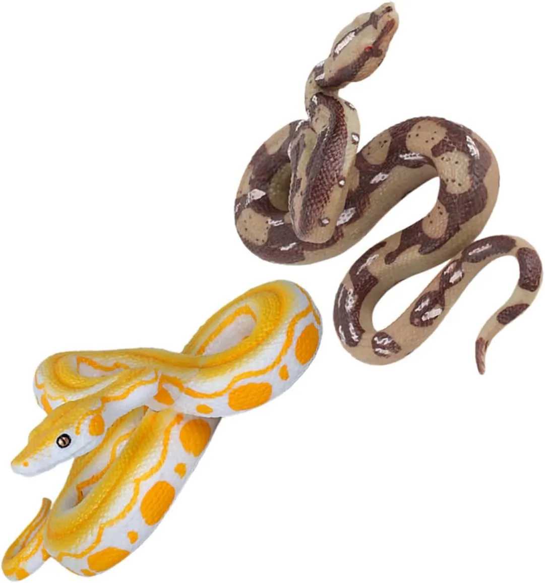 2pcs Realistic Fake Snakes: Lifelike Snake Toy Scare Squirrels Tricky Model Animal Toys for Party Favor Halloween steadily bedroom circumscribe Decoration Props EPIGEIST 