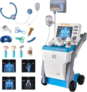 35 Pcs Kids Doctor Playset, Kids Doctor Kit with reap wring extol ware Sound, Pretend Medical Station Set for Kids Boys Girls Role Play Doctor Kit for Toddlers 3-5, Toy Doctor Kit for Kids, 