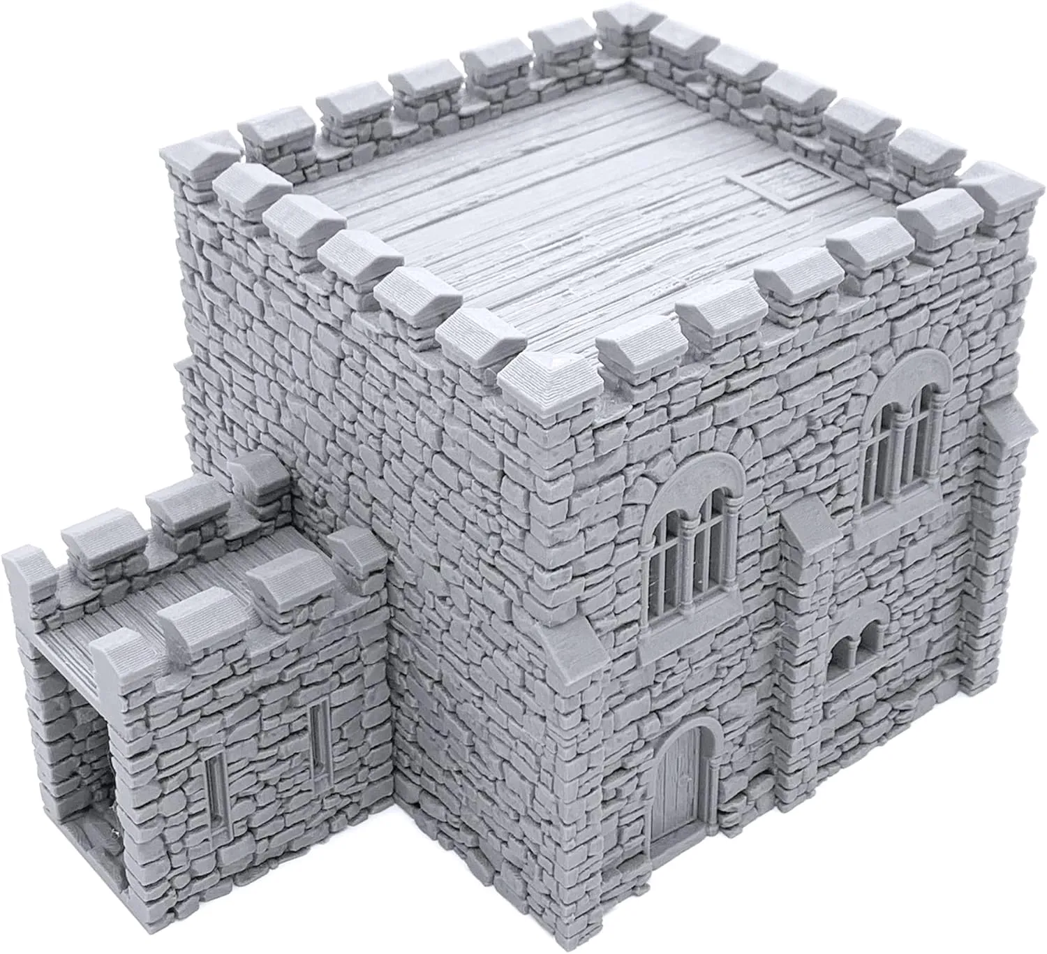 3D Printed Tabletop RPG Scenery and Wargame reflective vocation glen refurbish Terrain 28mm Miniatures Norman Square Keep by Printable Scenery, 