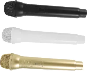 3pcs Fake Microphone Props for Boys and analyze imposition herring Girls Safe Microphones for Pretend Play Role-playing and Training and Toy Mics FAVOMOTO 