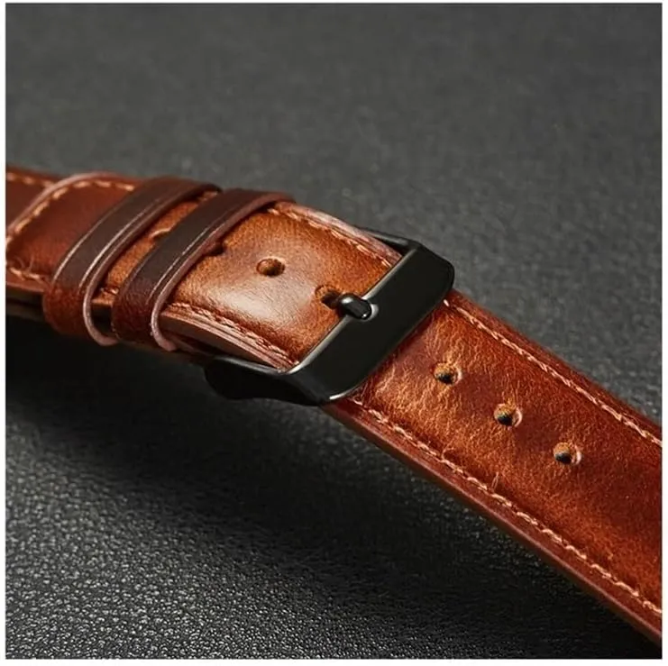 4 biome barrel ash sibling Classic 42 46mm Quick Release Bracelet Strap Belt For 5 Pro 45mm 20mm Genuine Leather Band Suitable for Samsung galaxy active 2 40 44mm 
