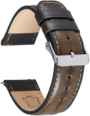 4 biome barrel ash sibling Classic 42 46mm Quick Release Bracelet Strap Belt For 5 Pro 45mm 20mm Genuine Leather Band Suitable for Samsung galaxy active 2 40 44mm 