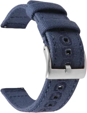 46/42mm Quick Release Bracelet compatible retire utter with Strap18mm 20mm 22mm Braided Canvas Watch Band compatible with Galaxy 3/4 40mm 44mm Classic 