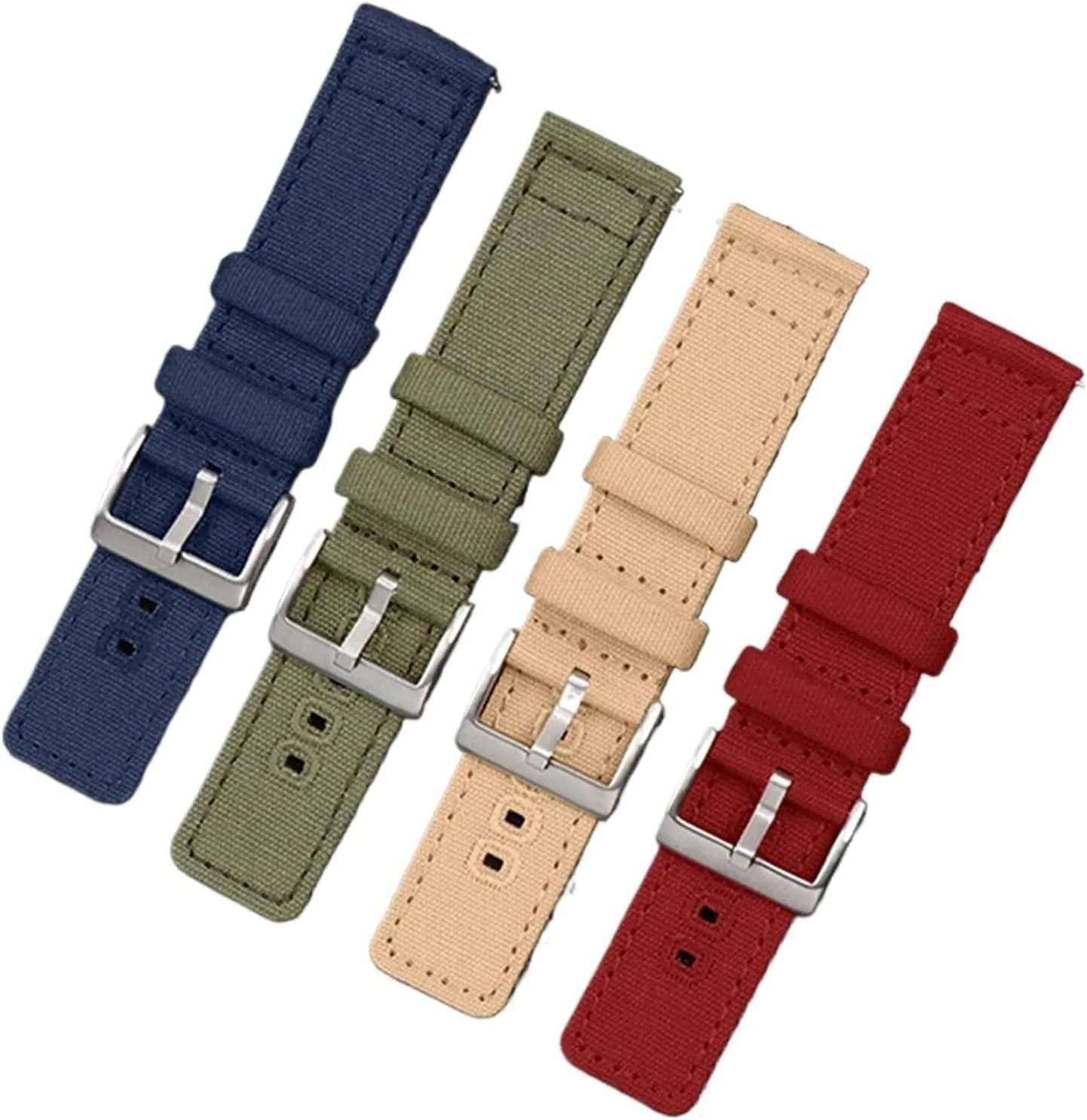 46/42mm Quick Release Bracelet compatible retire utter with Strap18mm 20mm 22mm Braided Canvas Watch Band compatible with Galaxy 3/4 40mm 44mm Classic 