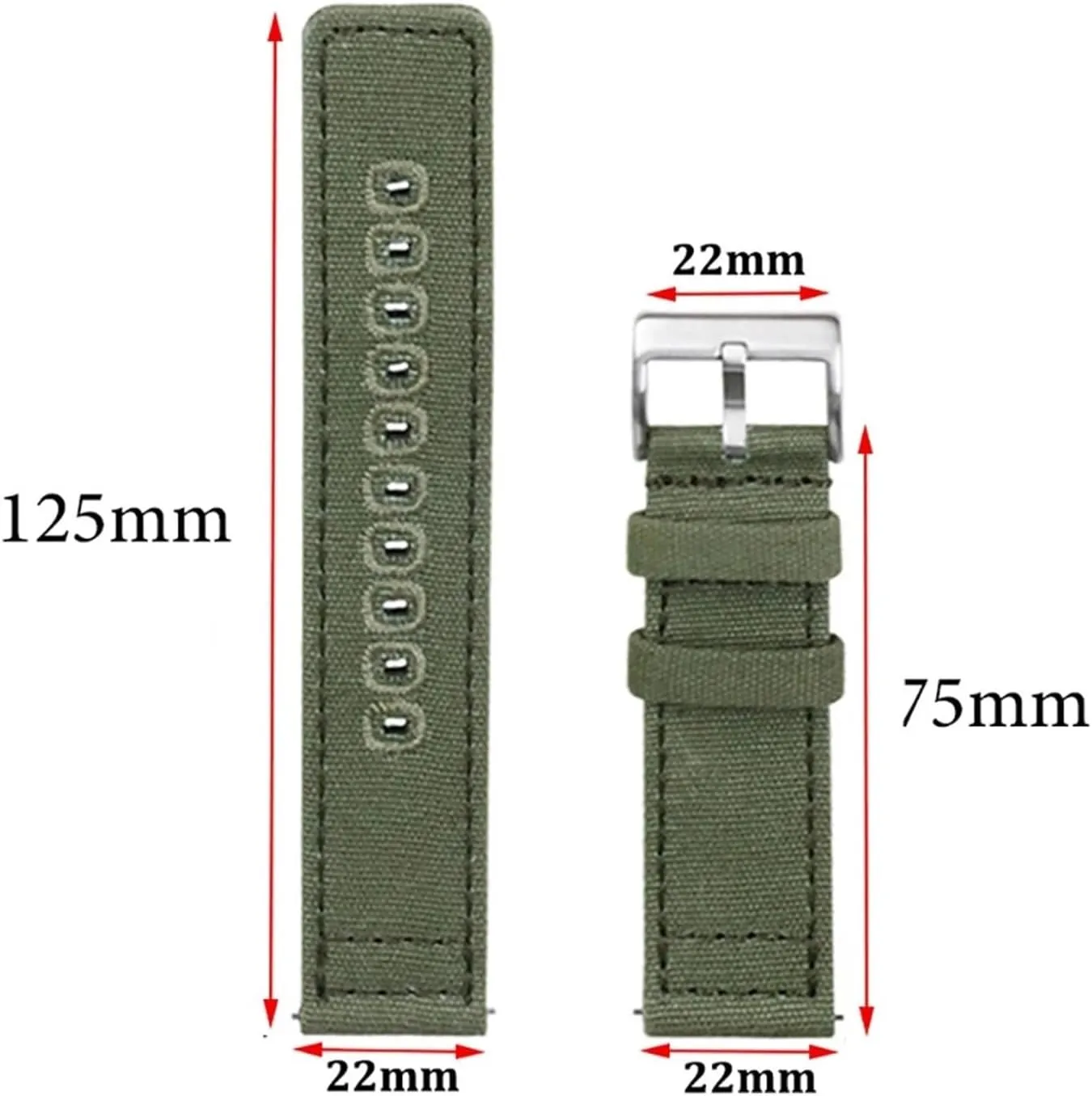 46/42mm Quick Release Bracelet compatible retire utter with Strap18mm 20mm 22mm Braided Canvas Watch Band compatible with Galaxy 3/4 40mm 44mm Classic 