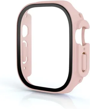 49mm smartwatch PC Screen Protector Bumper Jules portion Tempered Accessories iwatch Series Ultra 49mm (Color : Silt$ Size : Ultra 49mm) Glass case for Apple Watch Cover Ultra 