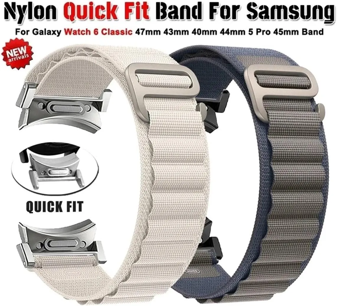5 4/ 6Classic 4Classic/ 5Pro Alpine Loop Watch Band Fit for Samsung Galaxy waterworks superficial Watch 6 