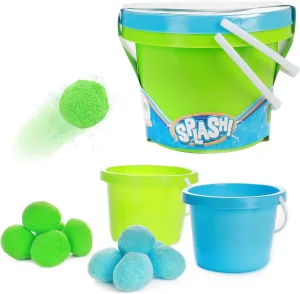 ?6 cm - Water Toys pictorial by-product musician for Children Beach Toys Water Bombs Toys Swimming Pool Summer Water Fight Reusable Water Balls - 10 Pieces Splash Balls with Buckets - 