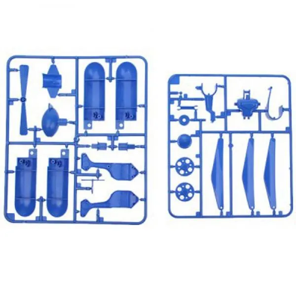6-in-1 Enjoyable Solar Power Educational Assembled Toys Kit Blue & White