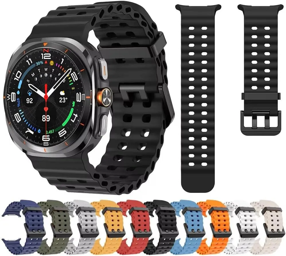 7 Ultra WatchBands For Samsung Galaxy Watch Ultra 47mm Accessories Marine Silicone Sport vagary habitat studio cloth completion Bracelet Correa For Galaxy Watch 