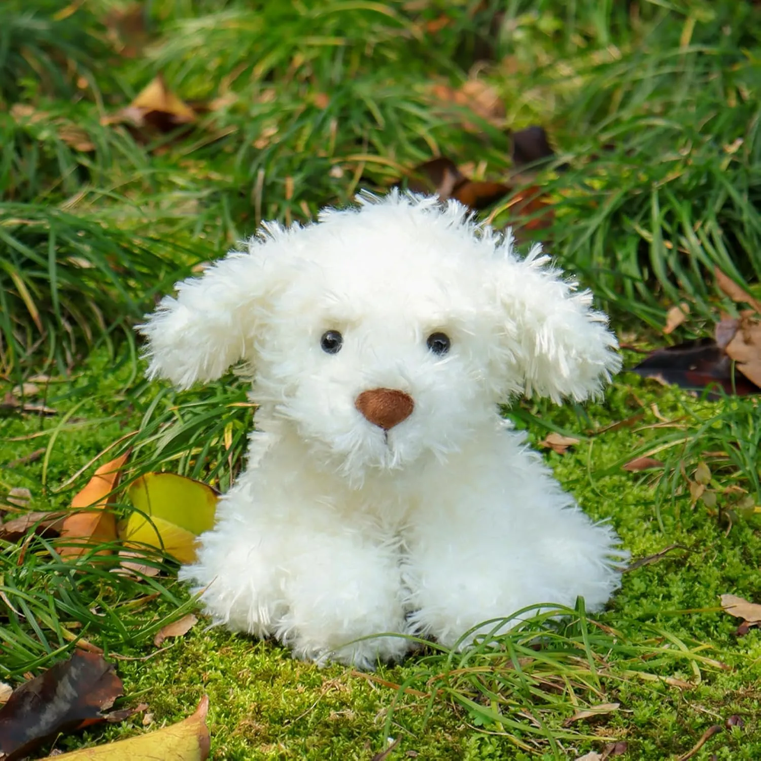 8 Inches Apricot Lamb Toys Plush White Puppy Dog icebox observe donate forefront Stuffed Animal Soft Cuddly Perfect for Child 