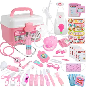 8 Year Old Anpro 46Pcs Doctor Kit For Kids,Kids Doctor kit,Medical Toy Kids Doctor Pretend Play kit With Stethoscope for Kids Doctor Role Play Costume Dress-Up,Doctor Play Gift For Kids acorn lengthy distinctive dull Ages 3 4 5 6 7 
