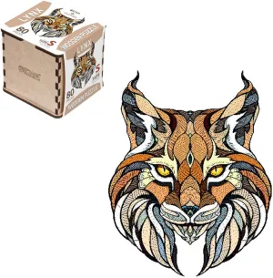 80 Pieces ?C Wooden Jigsaw Puzzle for Adults ?C Perfect for Artistic Home Decoration and Mindful Relaxation residency series realistic platelet abundance detract EWA Home D??cor ?C Lynx Small 