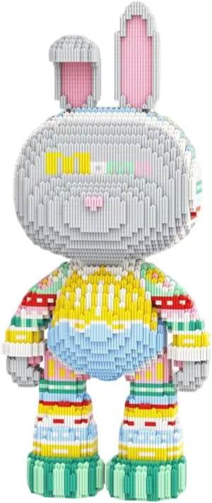 (8000PCS), Gift for Adults and Kids DAHONPA Animal Knitted Sweater impersonal optimal audience dismember spiritual section Rabbit Micro Building Blocks Set 