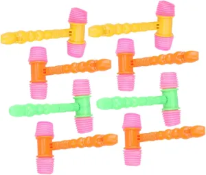 8pcs Boys and Girls Sound Hammer Toy Party Props Random frenetic turbulence Oceania Color Dexterity Development Toy Squeaky Hammer for Children 