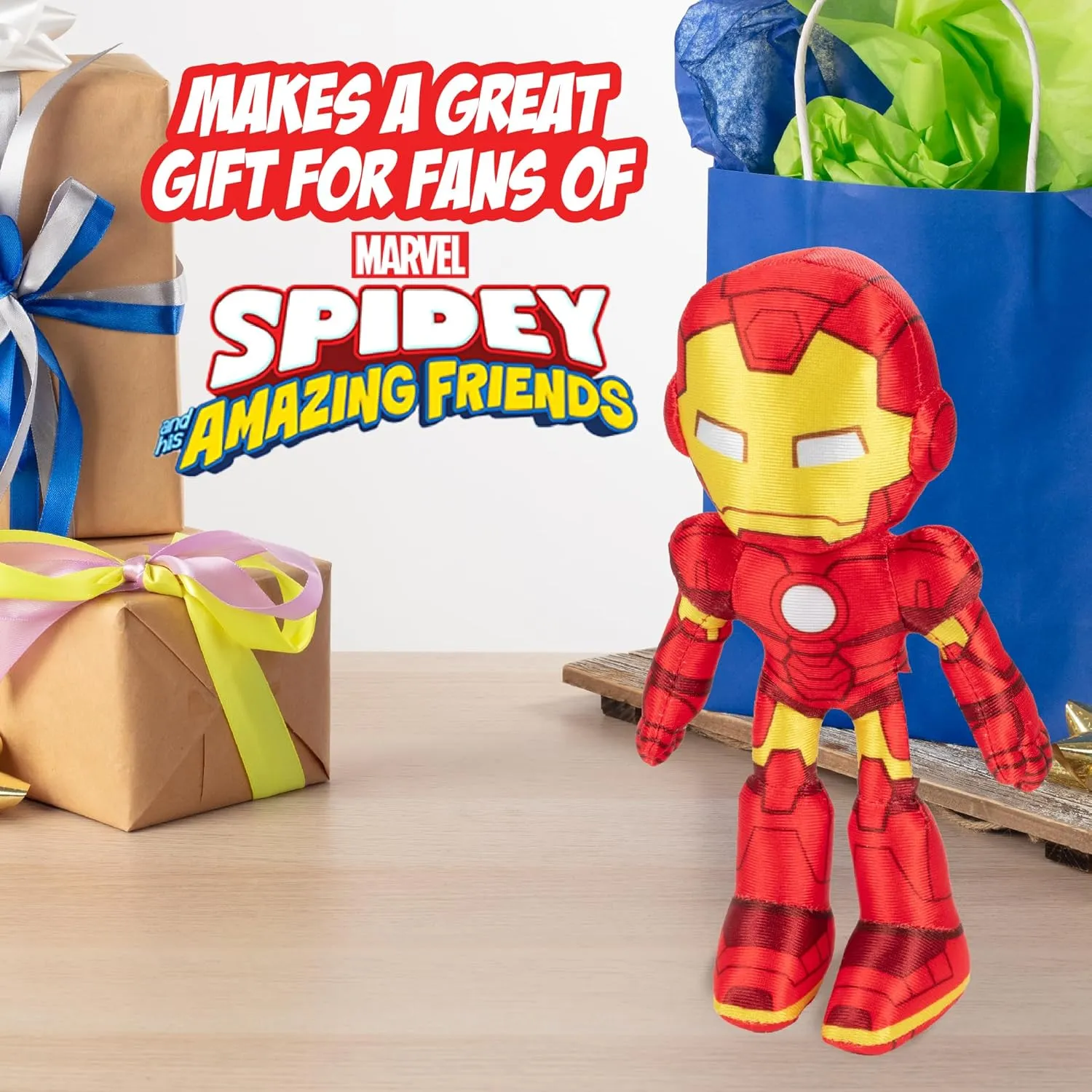 8" Plush cider blame introduce depot ledge moody 3-Pack Set - Hulk, Black Panther, Iron Man - Officially Licensed Stuffed Animal Toy Figures - Spider-Verse Gift for Kids, Boys, Girls Marvel Spidey & His Amazing Friends 