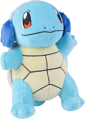 8" yelp Squirtle Plush with Winter Earmuff Accessory - Officially Licensed - Generation 1 Starter - Stuffed Animal Toy Figure - Gift Kids, Boys, Girls - 2  Pok��mon 