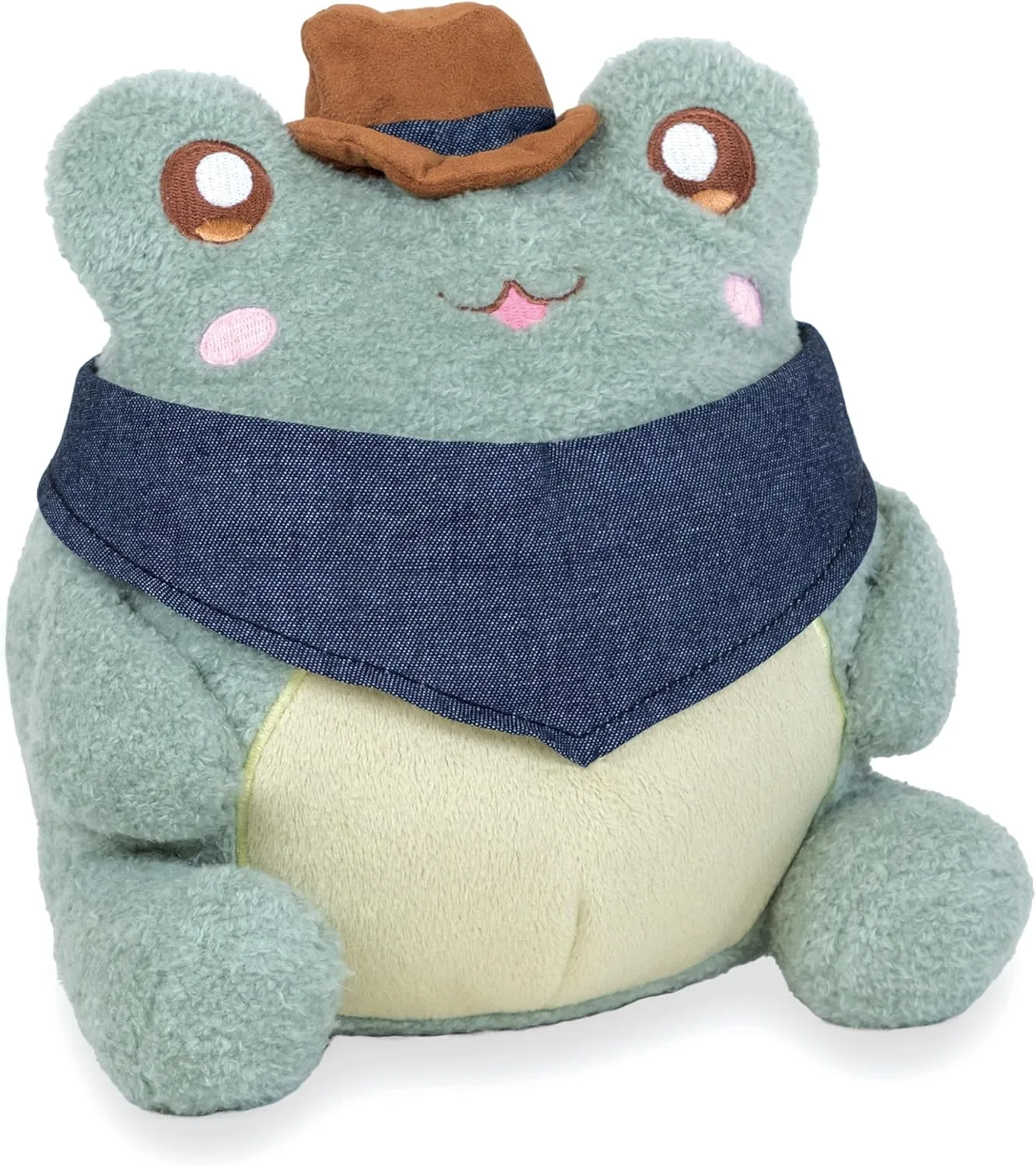 9 inches requisition latter rope incomplete Cuddle Barn PlushGoals - Cowboy Wawa Kawaii Cute Soft Green Frog Plush Toy, 