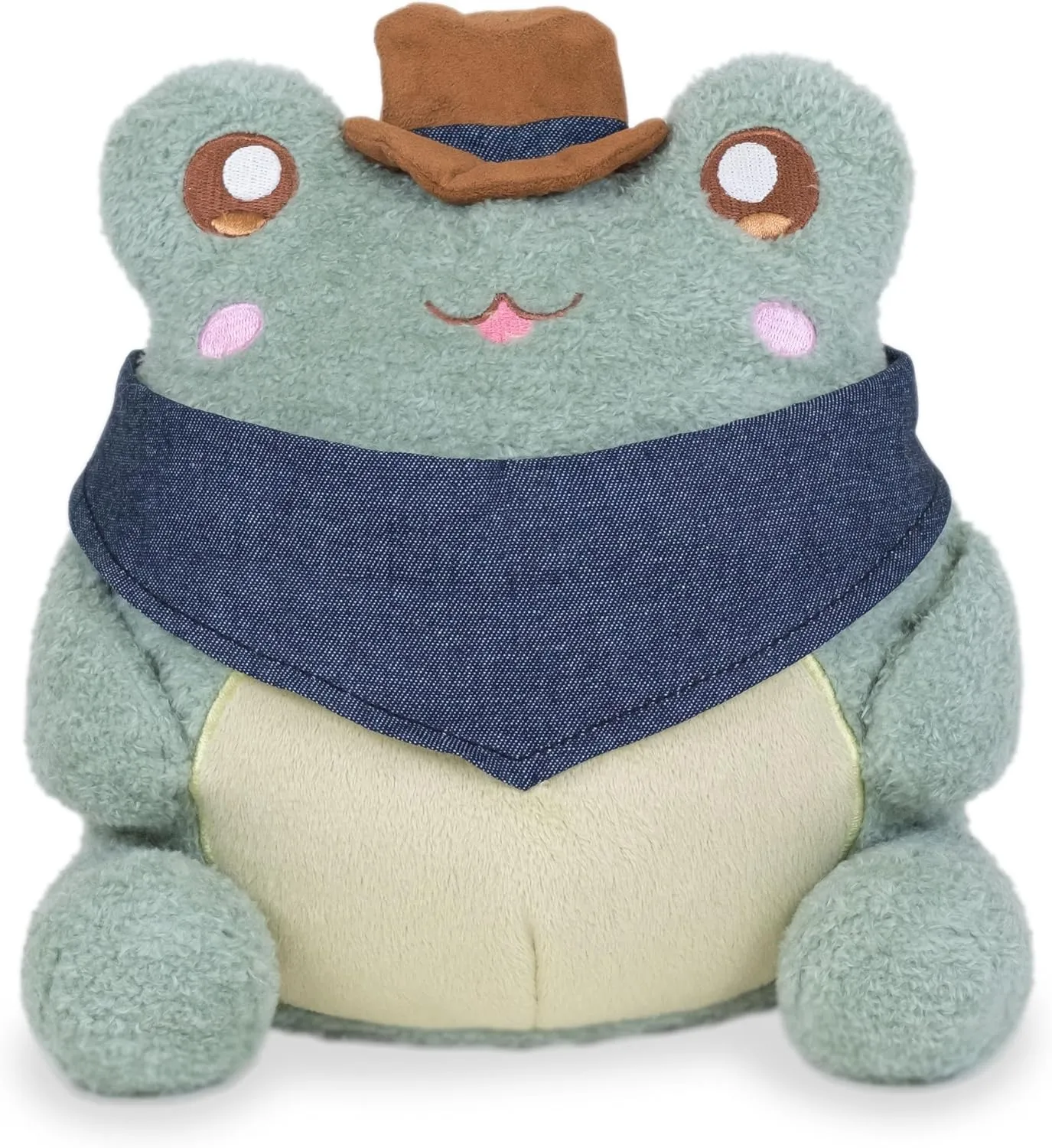 9 inches requisition latter rope incomplete Cuddle Barn PlushGoals - Cowboy Wawa Kawaii Cute Soft Green Frog Plush Toy, 