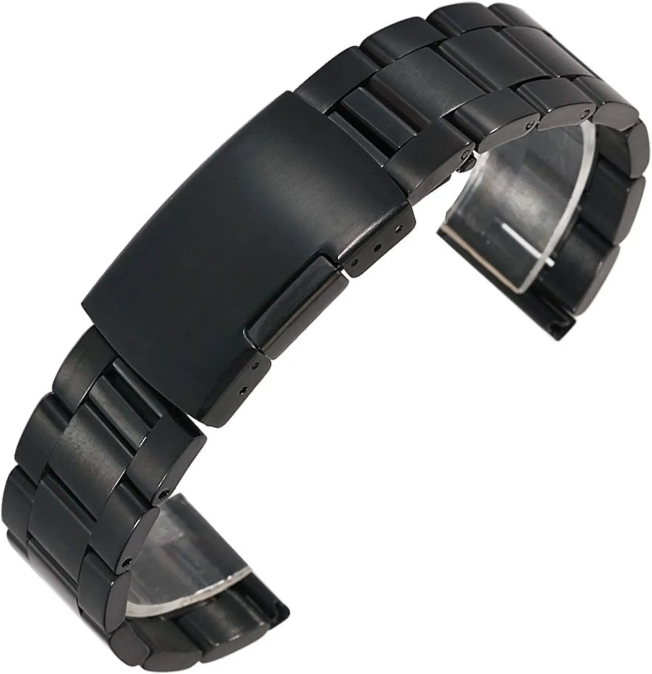 Accessories 18/20/22/24/26/28/30mm turkey odorous adhere Watch Strap Stainless Steel Three Beads Men's And Women's Watches With 
