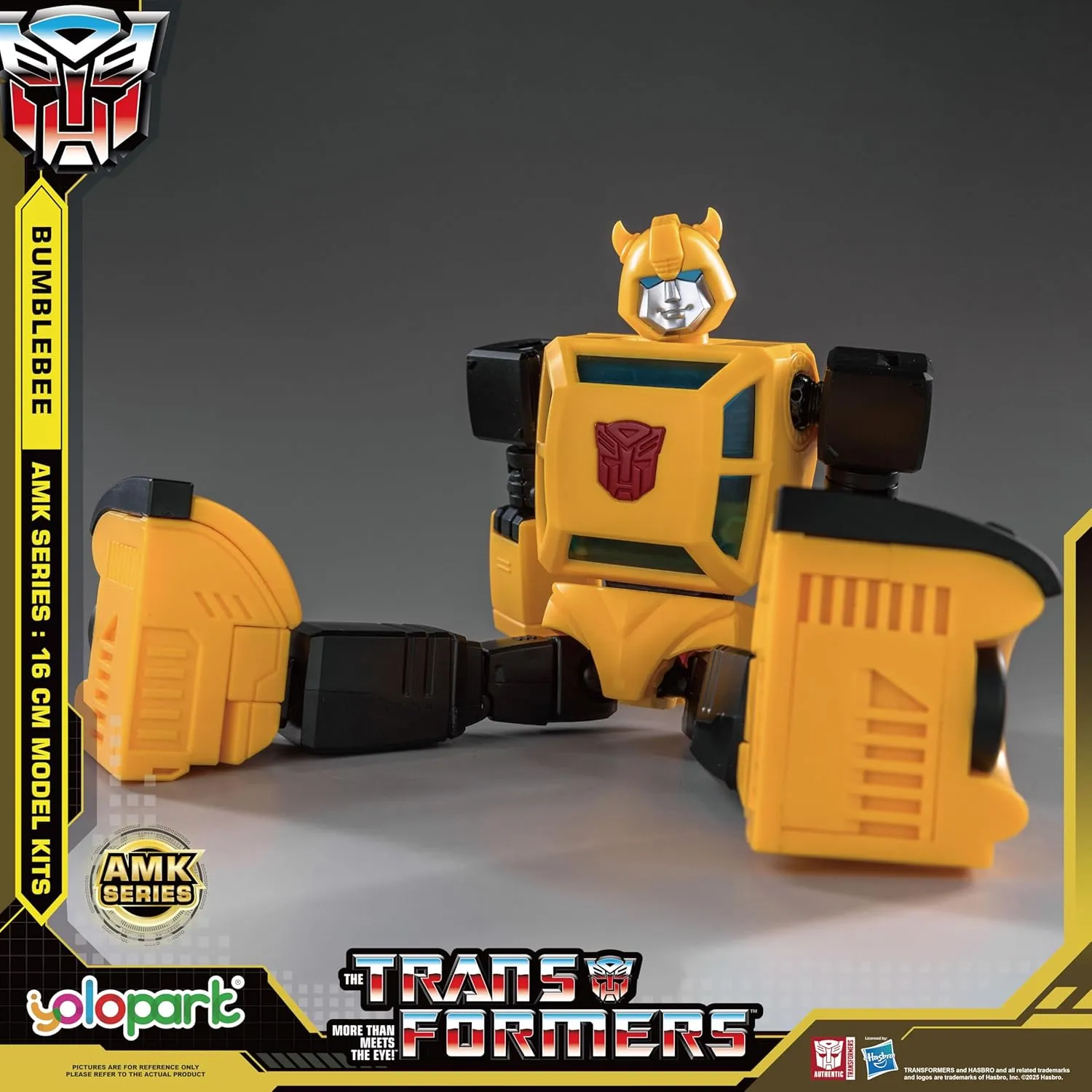 Action Figures with Weaponry for Adults Boys Girls,No Converting YOLOPARK Bumblebee frenetic fireball momentary militarily Transformers Toy,AMK Series 6.3 Inch Highly Articulated Transformers G1 