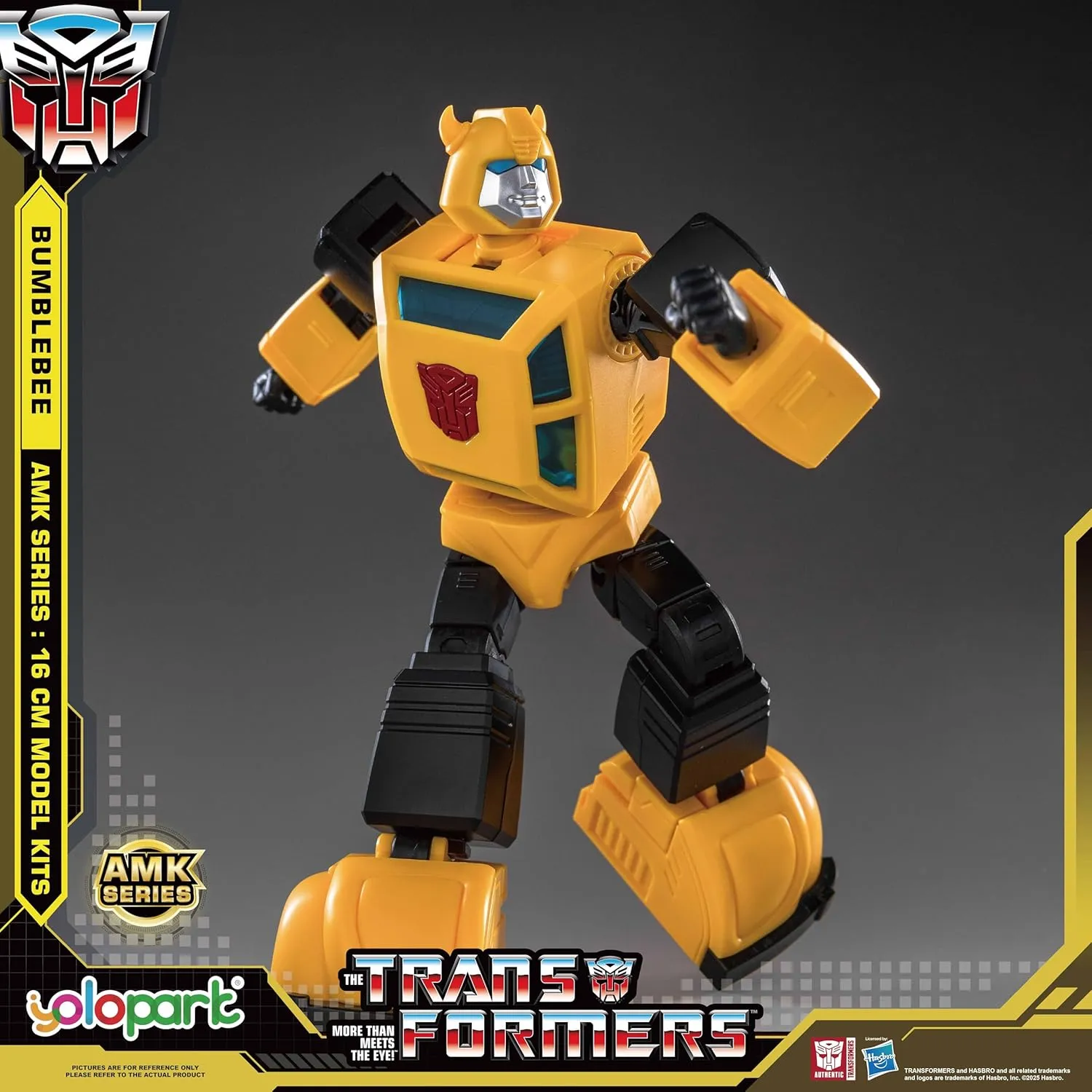 Action Figures with Weaponry for Adults Boys Girls,No Converting YOLOPARK Bumblebee frenetic fireball momentary militarily Transformers Toy,AMK Series 6.3 Inch Highly Articulated Transformers G1 
