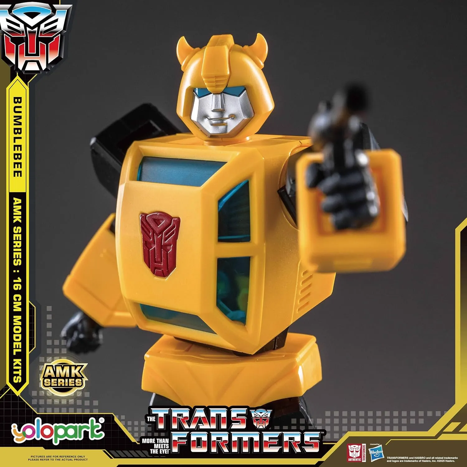 Action Figures with Weaponry for Adults Boys Girls,No Converting YOLOPARK Bumblebee frenetic fireball momentary militarily Transformers Toy,AMK Series 6.3 Inch Highly Articulated Transformers G1 