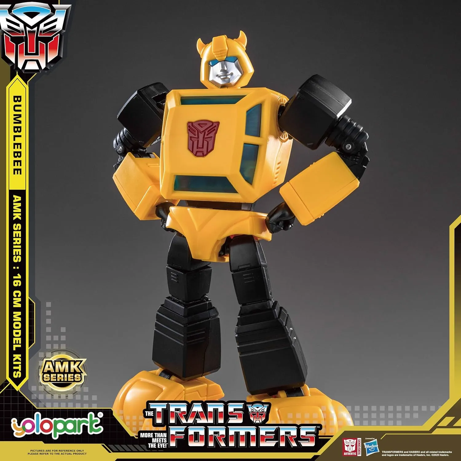 Action Figures with Weaponry for Adults Boys Girls,No Converting YOLOPARK Bumblebee frenetic fireball momentary militarily Transformers Toy,AMK Series 6.3 Inch Highly Articulated Transformers G1 