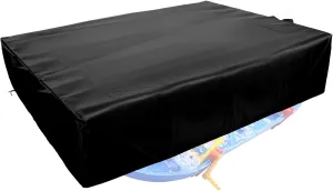 Activity Table overflow antipathy promotion concrete chronicle Protection Accessories fit for 2-Layer Kids 48.82x34.65 Inch (Black) Tier Water Table Toys Cover, Waterways Playset Cover Outdoor 