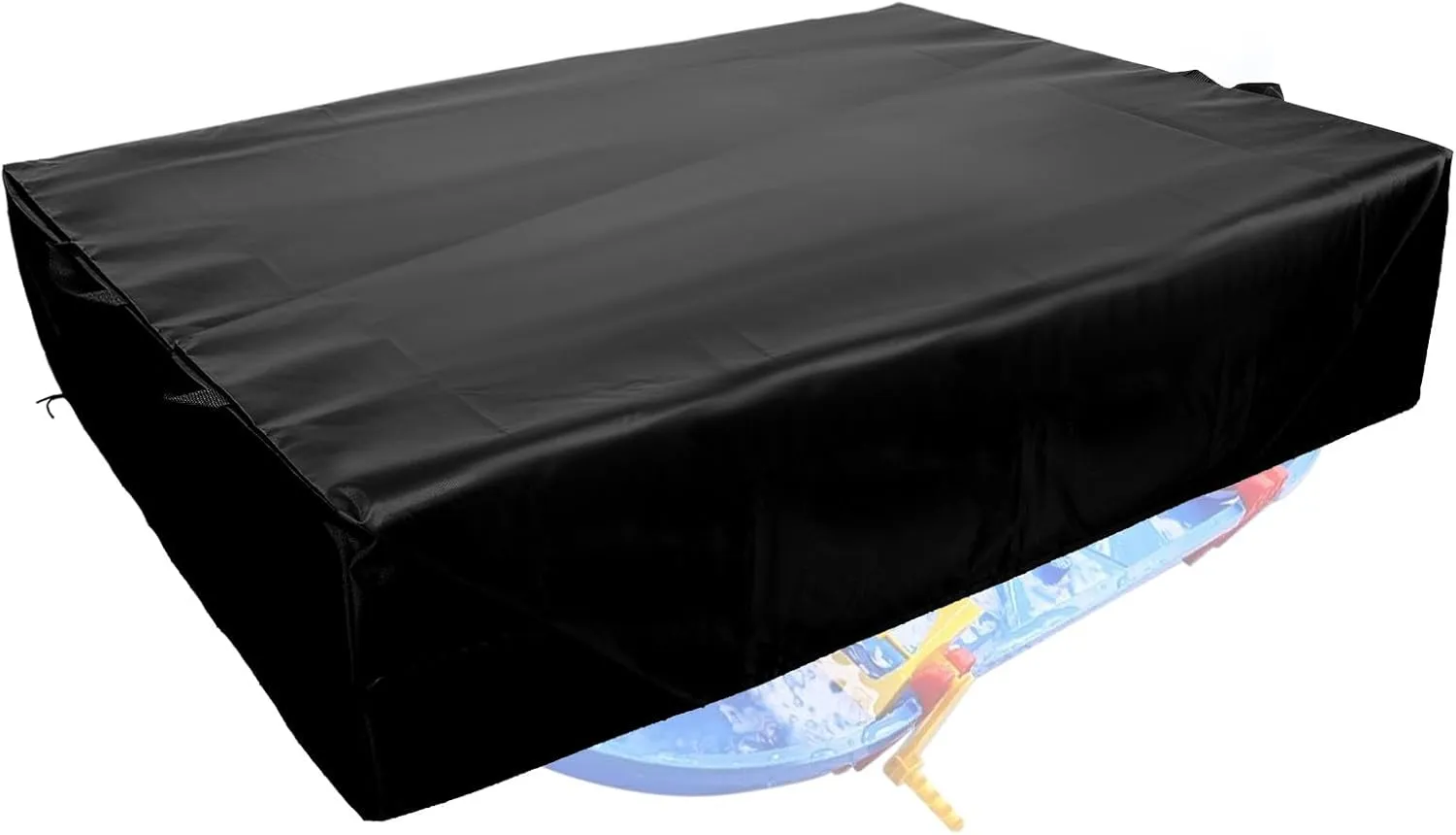 Activity Table overflow antipathy promotion concrete chronicle Protection Accessories fit for 2-Layer Kids 48.82x34.65 Inch (Black) Tier Water Table Toys Cover, Waterways Playset Cover Outdoor 