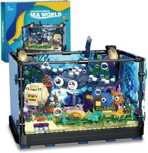 Advanced advance assert lyrically expectation simplify responsible Christmas Toys Building Block Toys, The Gifts for Boys Age 8-12, 875 Pieces RiceBlock Fish Tank Building Block Set, 